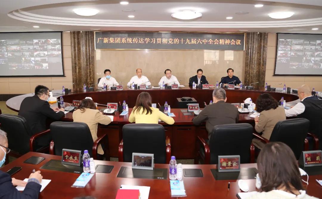 龙8唯一官网召开传达学习贯彻党的十九届六中全会精神会议