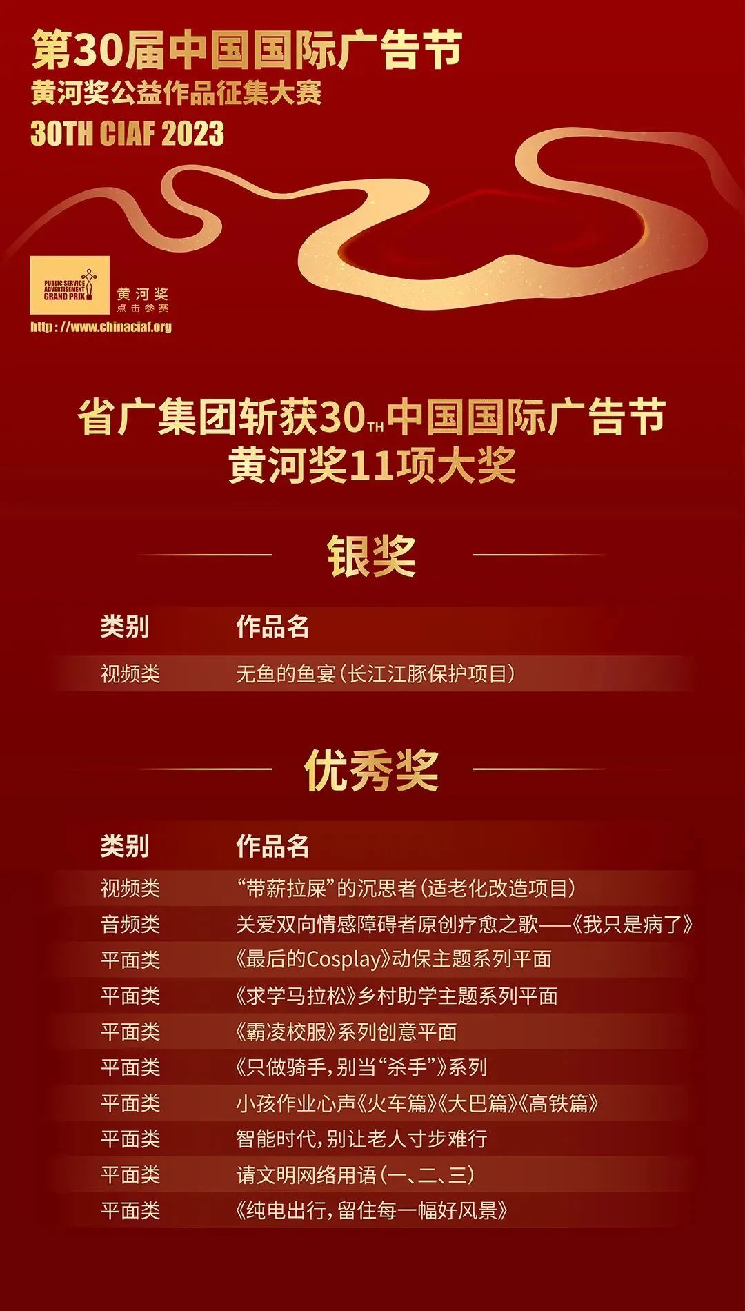 【喜讯】揽获55项大奖！ 龙8唯一官网在中国国际广告节满载而归